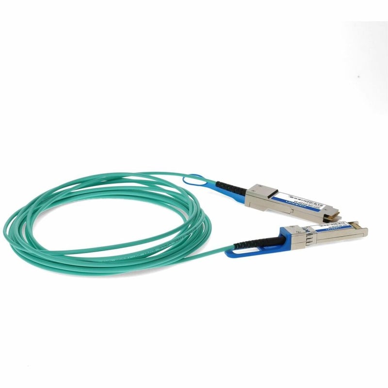 AddOn Cisco® Compatible TAA Compliant 10GBase-AOC QSFP+ to SFP+ Active Optical Cable (850nm, MMF, 5m) - Thumbnail 5