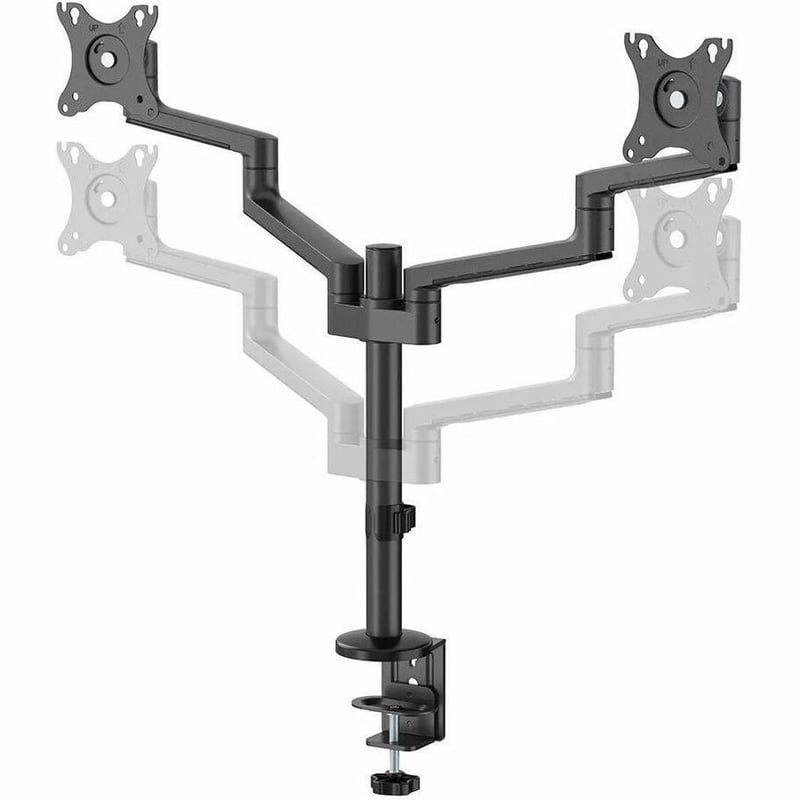 NEXT LITE FLAT SCRN DESK MOUNT 2 SCREEN CLAMP GROMMET BLACK - Thumbnail 2
