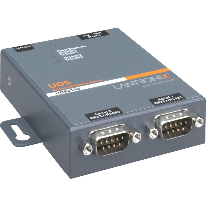 UDS2100 DEVICE SERVER 2PRT 10/100 RS232/422/485 DOM PS - Thumbnail 1