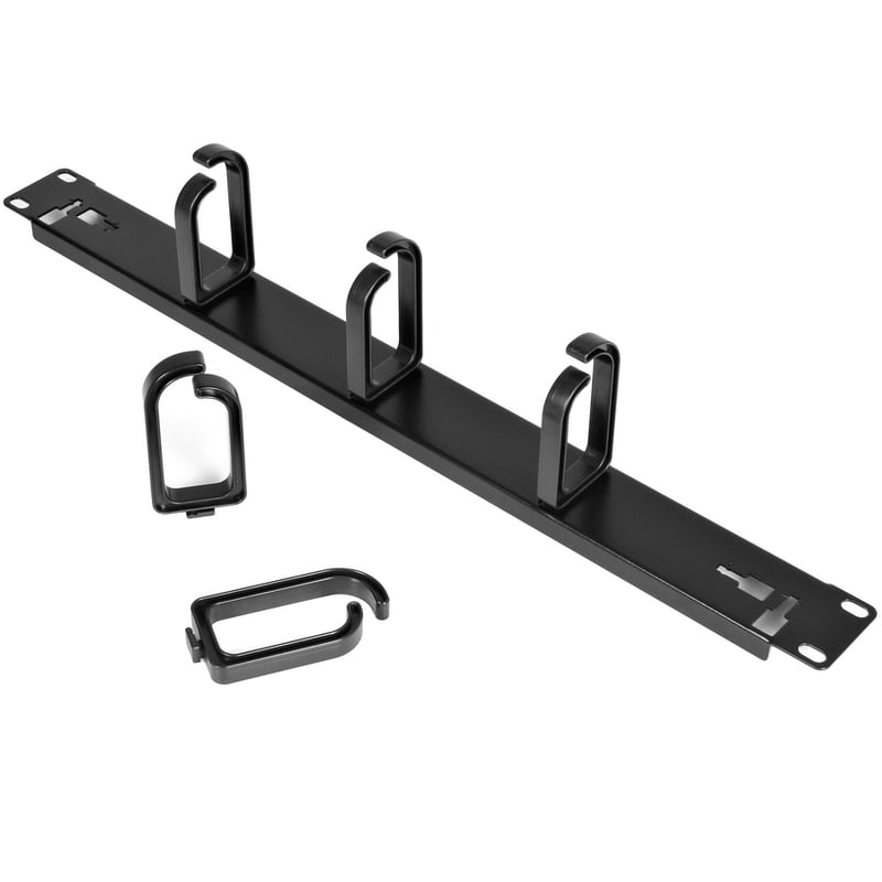 StarTech.com 1U 19in Metal Rackmount Cable Management Panel - Rack cable management kit - 1U - Thumbnail 5