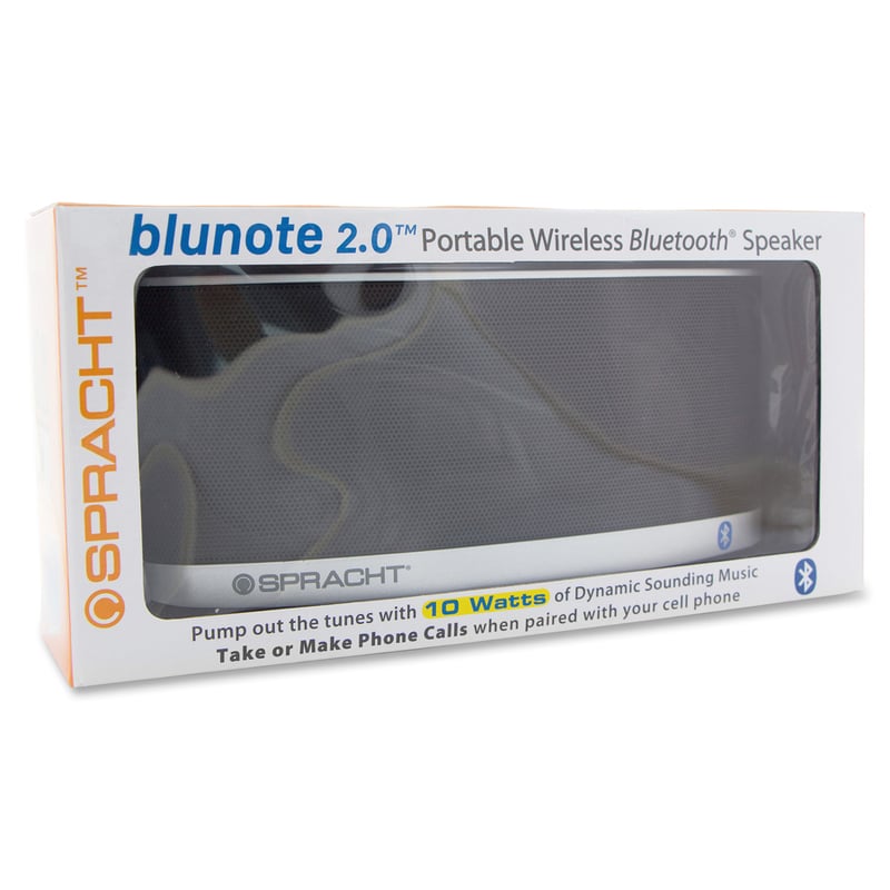 Spracht Blunote2.0 Portable Bluetooth Speaker System - 10 W RMS - Black - Thumbnail 4