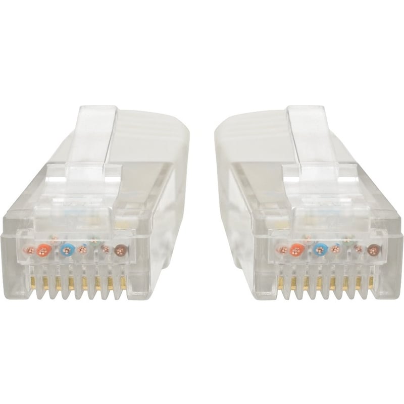 Eaton Tripp Lite Series Cat6 Gigabit Molded (UTP) Ethernet Cable (RJ45 M/M), PoE, White, 15 ft. (4.57 m) - Thumbnail 2