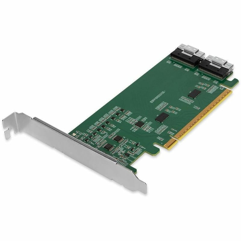 EXLINK MB308A PCIE 4.0 X16 NVME ADAPTER CARD WITH 2 X SLIMSAS 8I (S - Thumbnail 1