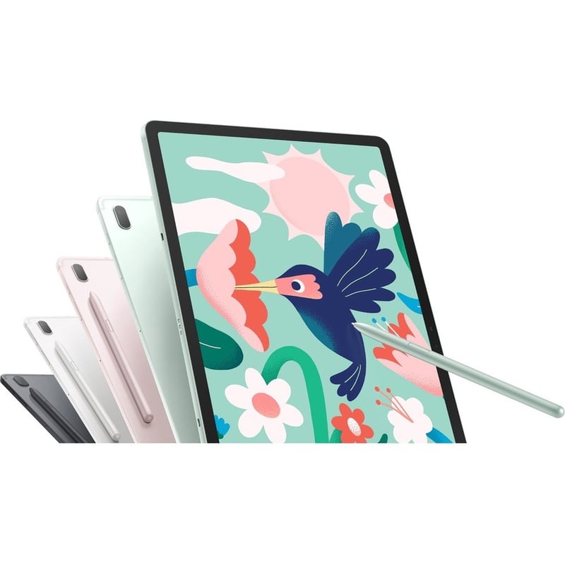 Samsung Galaxy Tab S7 FE SM-T733 Tablet - 12.4" WQXGA - Qualcomm SM7225 Snapdragon 750G 5G - 4 GB - 64 GB Storage - Android 11 - Mystic Silver