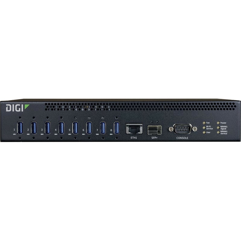 Digi AnywhereUSB 8 Plus USB/Ethernet Combo Hub - Thumbnail 2