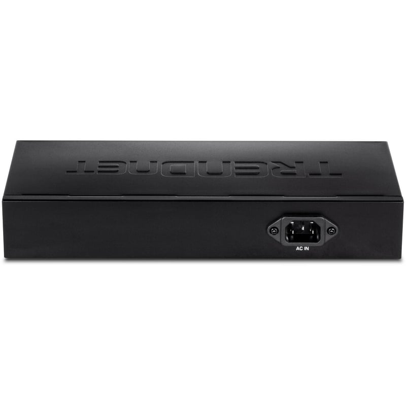 TRENDnet 6-Port Unmanaged Gigabit GREENnet Desktop Metal Switch, Ethernet-Network Switch, 16 x 10-100-1000 RJ-45 Ports, 32 Gbps Forwarding Capacity, Lifetime Protection, Black, TEG-S16DG - Thumbnail 3