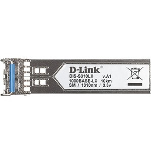 D-Link 1-port Mini-GBIC SFP to 1000BaseLX Single-Mode Fibre Transceiver - Thumbnail 1