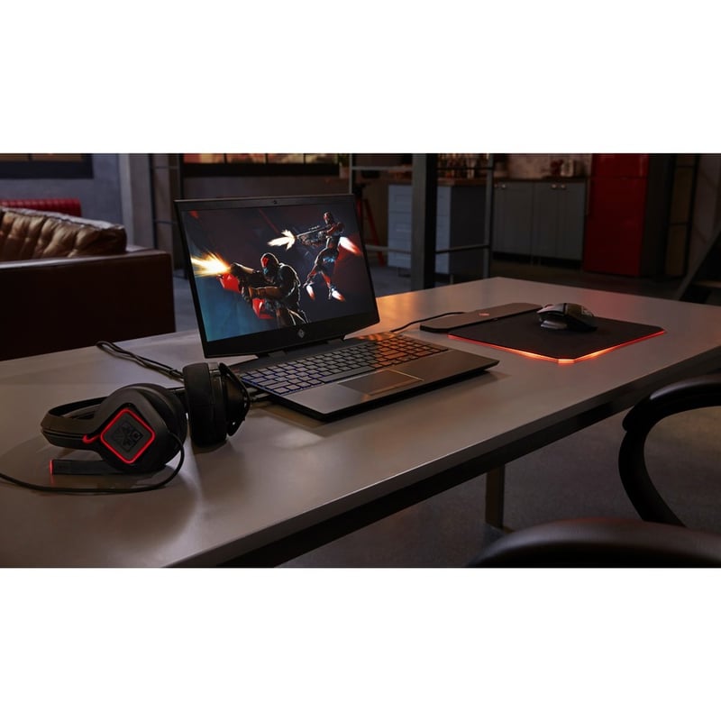 HP OMEN 15-dc1000 15-dc1050nr 15.6" Gaming Notebook - Intel Core i7 9th Gen i7-9750H - 16 GB - 512 GB SSD - Shadow Black - Thumbnail 3