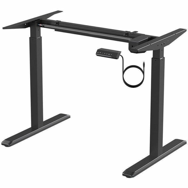 SIT-STAND DESK, FRAME ONLY, 1-MOTOR, BLACK - Thumbnail 1