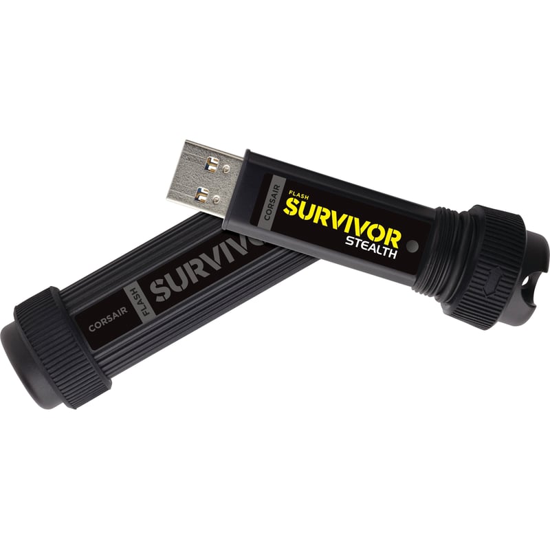 Corsair Flash Survivor Stealth 64GB USB 3.0 Flash Drive - Thumbnail 1