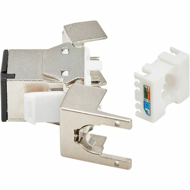 Tripp Lite by Eaton Cat8 STP Shielded Tool-Free Keystone Jack, 568A/568B, TAA - Thumbnail 4