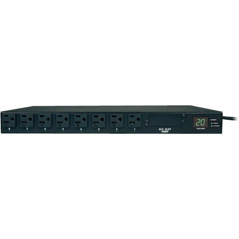 Tripp Lite by Eaton PDU 1.9kW Single-Phase Local Metered Automatic Transfer Switch PDU 2 120V L5-20P / 5-20P Inputs 16 5-15/20R Outputs 1U TAA - Thumbnail 1