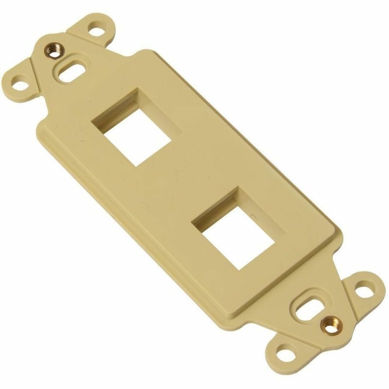 Ortronics Keystone Techchoice Rectangular Stylistics Frame,4 Port,Electrical Ivory - Thumbnail 1