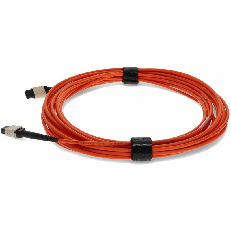 AddOn 9m MPO/UPC to MPO/UPC Orange OM1 OFNR (Riser-Rated) 12-Strand Fiber Patch Cable - Thumbnail 2