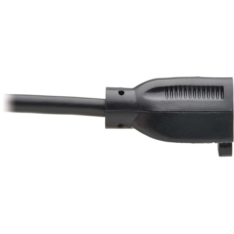 Eaton Tripp Lite Series Power Extension Cord, NEMA 5-15P to NEMA 5-15R - 13A, 120V, 16 AWG, 1 ft. (0.3 m), Black - Thumbnail 4