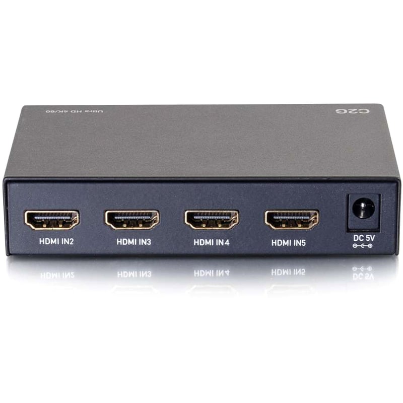 C2G 4K HDMI Selector Switch - UltraHD HDMI Switch - 5x1 - Thumbnail 3