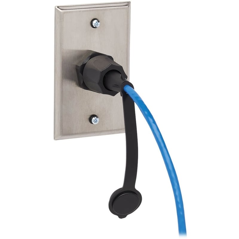 Eaton Tripp Lite Series Industrial Cat6 UTP Ethernet Cable (RJ45 M/M), 100W PoE, CMR-LP, IP68, Blue, 50 ft. (15.24 m) - Thumbnail 2