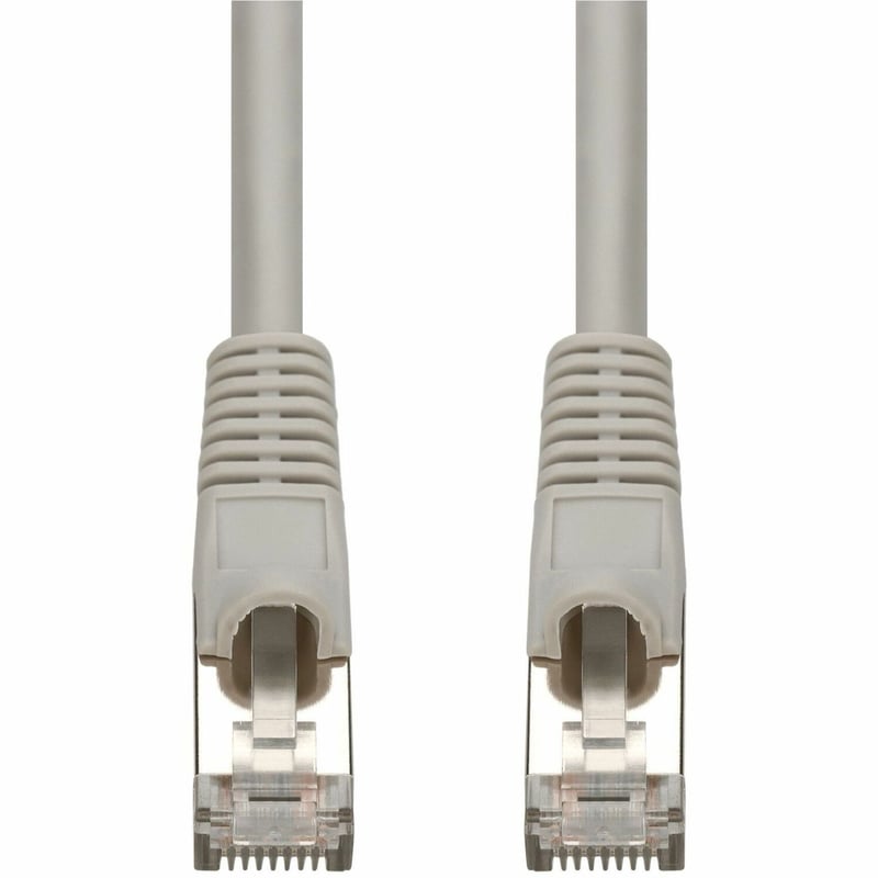 AddOn 5ft Gray CAT 7 Shielded (S/FTP) PVC Ethernet Cable Snagless Bubble Boot RJ-45 M/M - Thumbnail 1