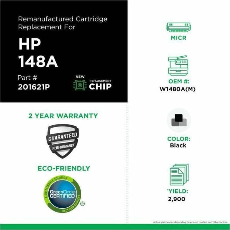 Clover Imaging Remanufactured MICR Toner Cartridge (New Chip) for HP W1480A - Thumbnail 3