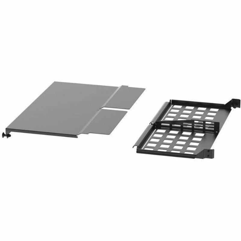 Panduit HD Flex Enclosure Slack Plate w/Rear 1RU, Black - Thumbnail 3