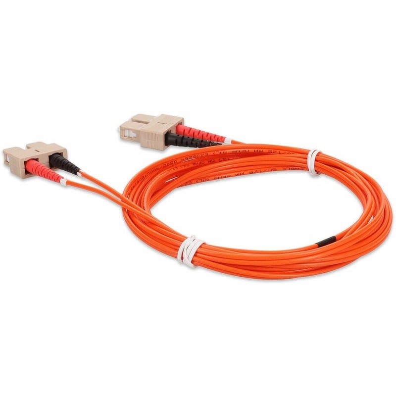AddOn 2m SC to SC Orange OM2 Duplex OFNR (Riser-Rated) Fiber Patch Cable - Thumbnail 3