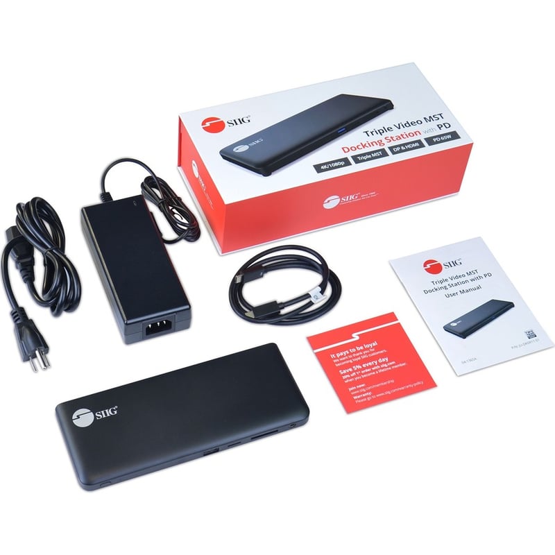 SIIG USB-C Triple Video MST Docking Station with PD - Thumbnail 2
