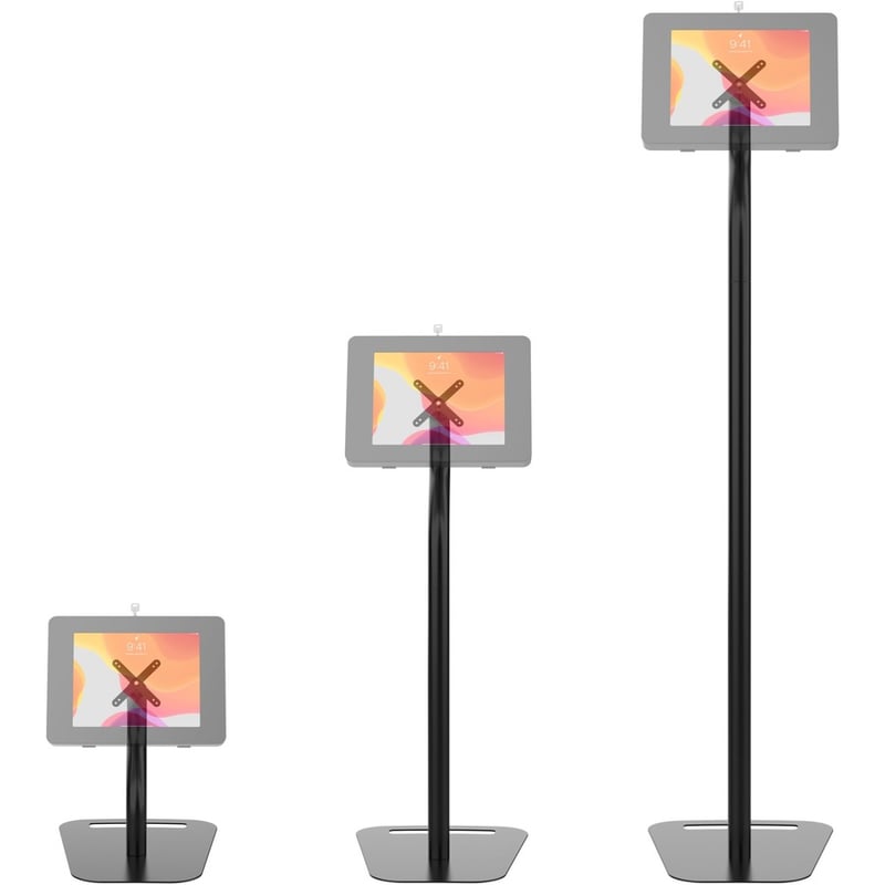 CTA Digital Premium Security Swan Neck Floor Stand with VESA Plate - Thumbnail 5