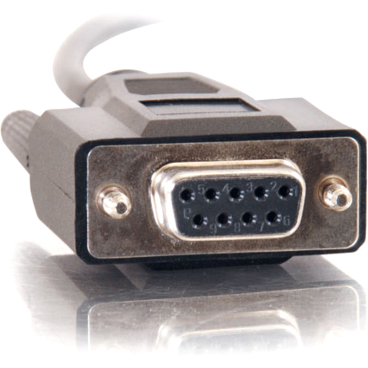 10FT DB9 F/F BLACK ALL LINES CABLE - Thumbnail 2