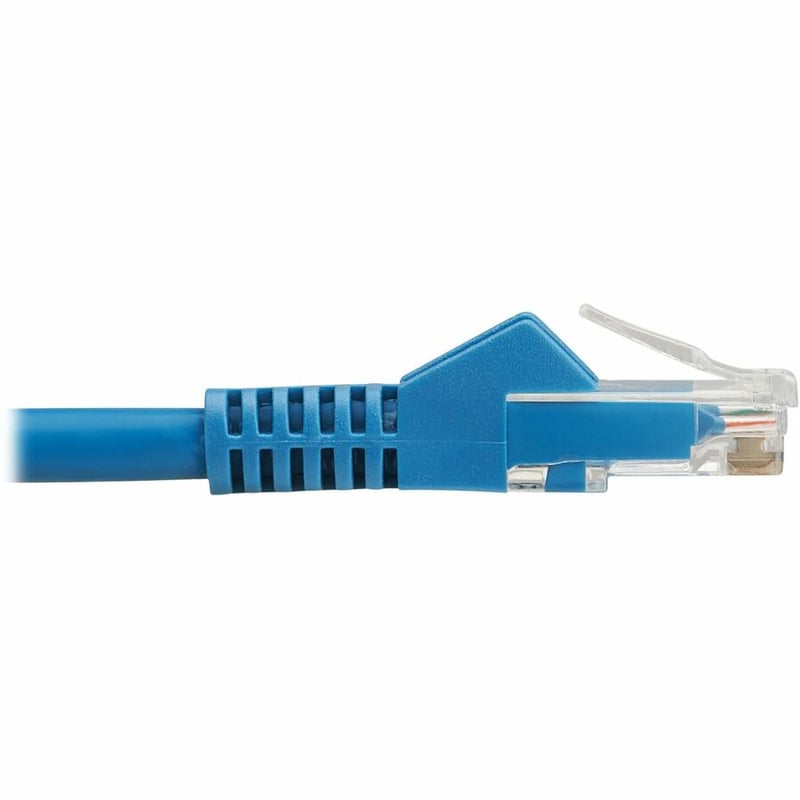 Eaton Tripp Lite Series Cat6 Gigabit Snagless Molded UTP Ethernet Cable (RJ45 M/M), PoE, LSZH, Blue, 0.5 m (1.6 ft.) - Thumbnail 4