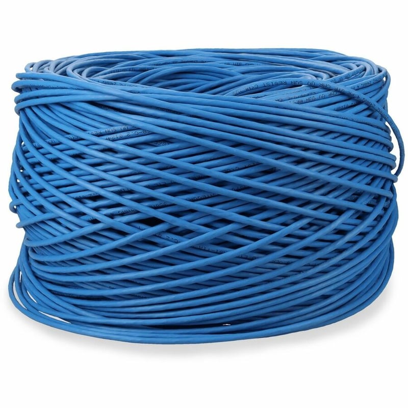AddOn 1000ft Non-Terminated Blue CAT 5E PVC Bulk Cable - Thumbnail 4