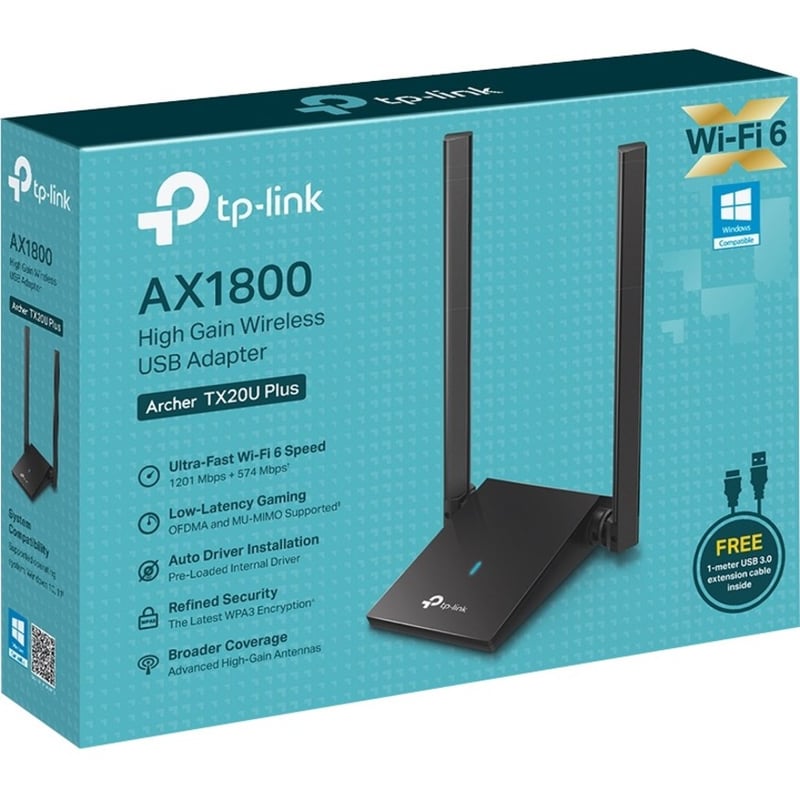 TP-Link Archer TX20U Plus IEEE 802.11ax Dual Band Wi-Fi Adapter - Thumbnail 2