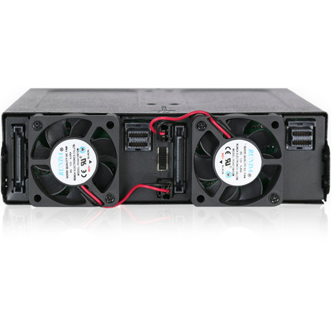 Icy Dock ToughArmor MB998IP-B Drive Enclosure for 5.25" - Mini-SAS HD Host Interface Internal - Black - Thumbnail 3