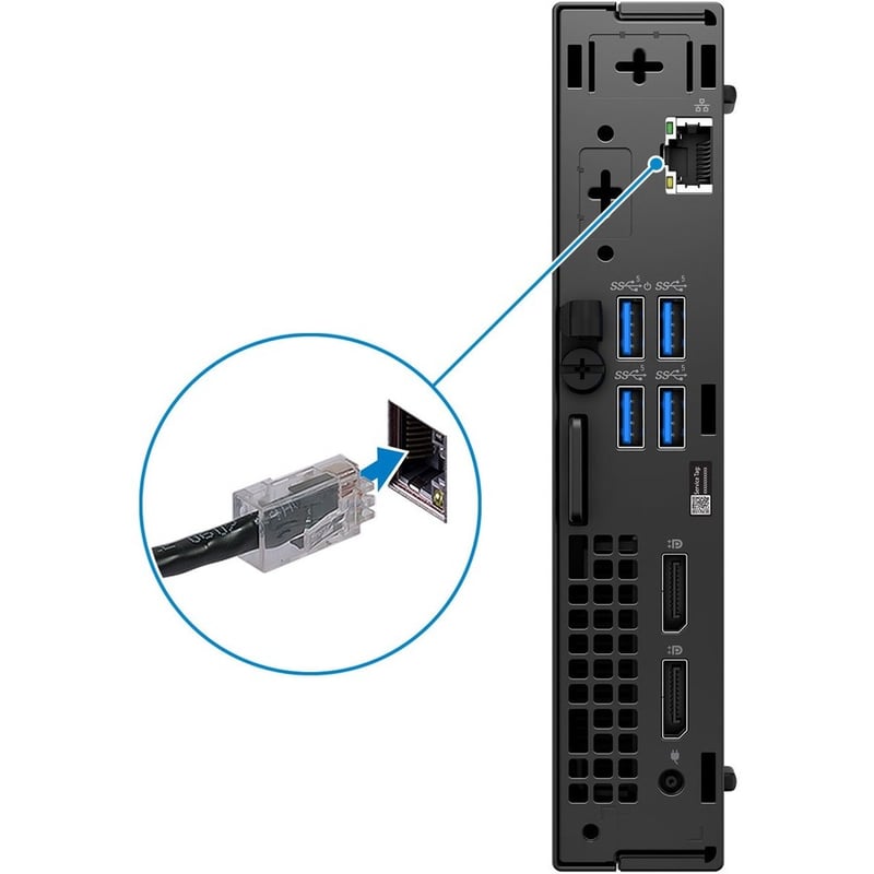 Dell OptiPlex 5000 Desktop Computer - Intel Core i5 12th Gen i5-12500T Hexa-core (6 Core) 2 GHz - 16 GB RAM DDR4 SDRAM - 256 GB M.2 PCI Express NVMe 3.0 x4 SSD - Micro PC - Black