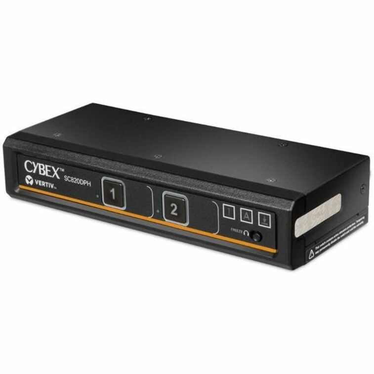 VERTIV Cybex SC820DPH-400 KVM SwitchboxVertiv Cybex SC800 Secure KVM | Single Head | 2 Port Universal DisplayPort | NIAP version 4.0 Certified (SC820DPH-400) - Thumbnail 2