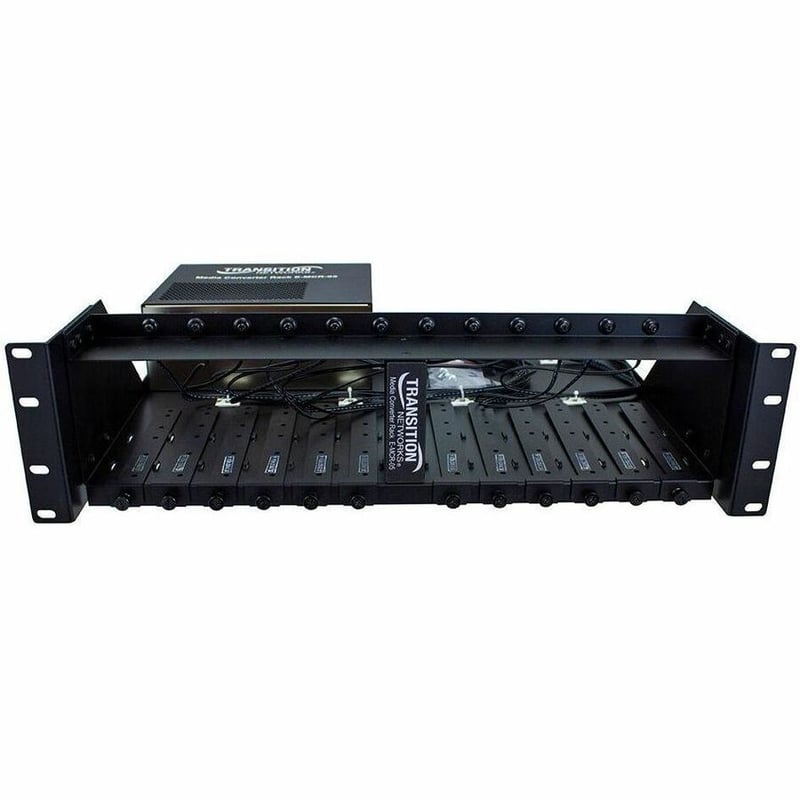 Transition Networks 12-Slot Media Converter Rack - Thumbnail 1