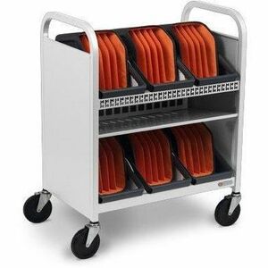 Bretford CUBE Transport Cart with Caddies - TVCT30CAD - Thumbnail 1