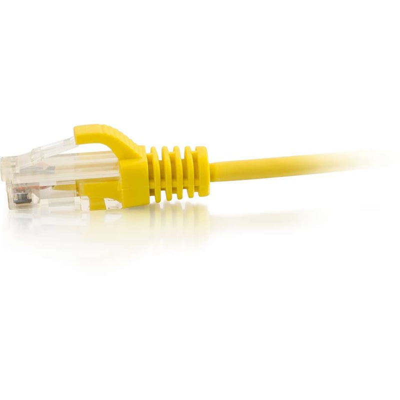 C2G 5ft Cat6 Ethernet Cable - Slim - Snagless Unshielded (UTP) - Yellow - Thumbnail 2