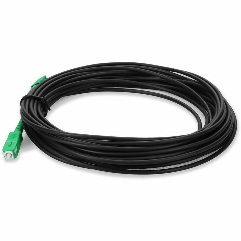 AddOn 4m ASC to ASC Black OS2 Simplex OFNR (Riser-Rated) SMF Fiber Outdoor Patch Cable - Thumbnail 2