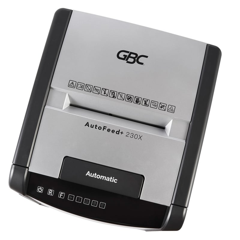 GBC AutoFeed+ Small Office Shredder, 230X, Super Cross-Cut, 230 Sheets