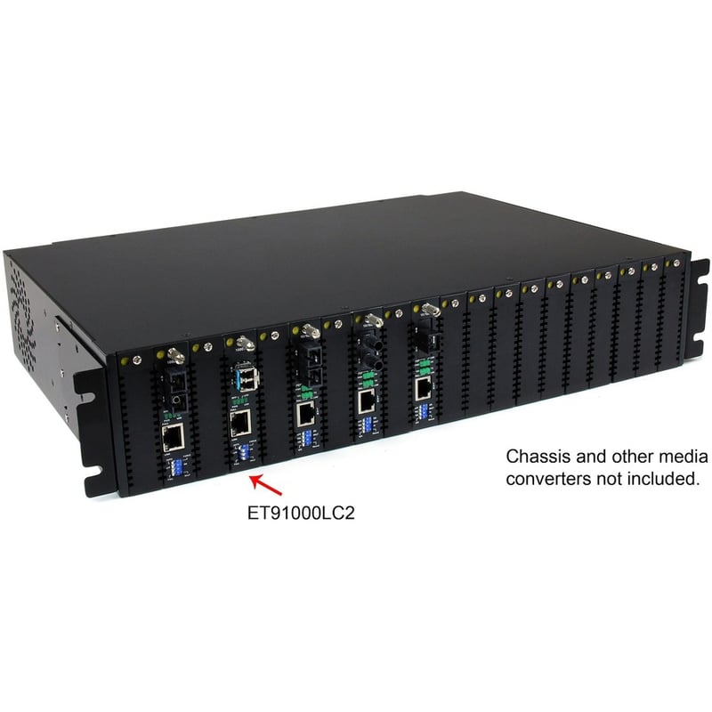 StarTech.com Fiber Media Converter Gigabit 1000Mbps MM Fibre LC 550m - Thumbnail 4