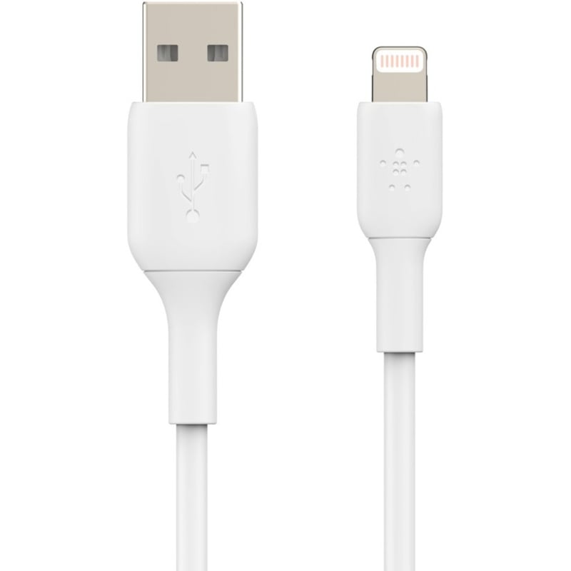 Belkin BoostCharge Lightning to USB-A Cable (3 meter / 9.9 foot, White) - Thumbnail 3