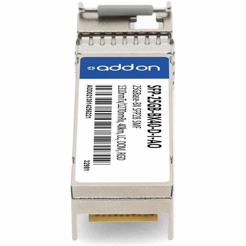 AddOn MSA and TAA 25GBase-BX SFP28 Transceiver (SMF, 1310nmTx/1270nmRx, 40km, LC, DOM, -40 to 85C) - Thumbnail 4