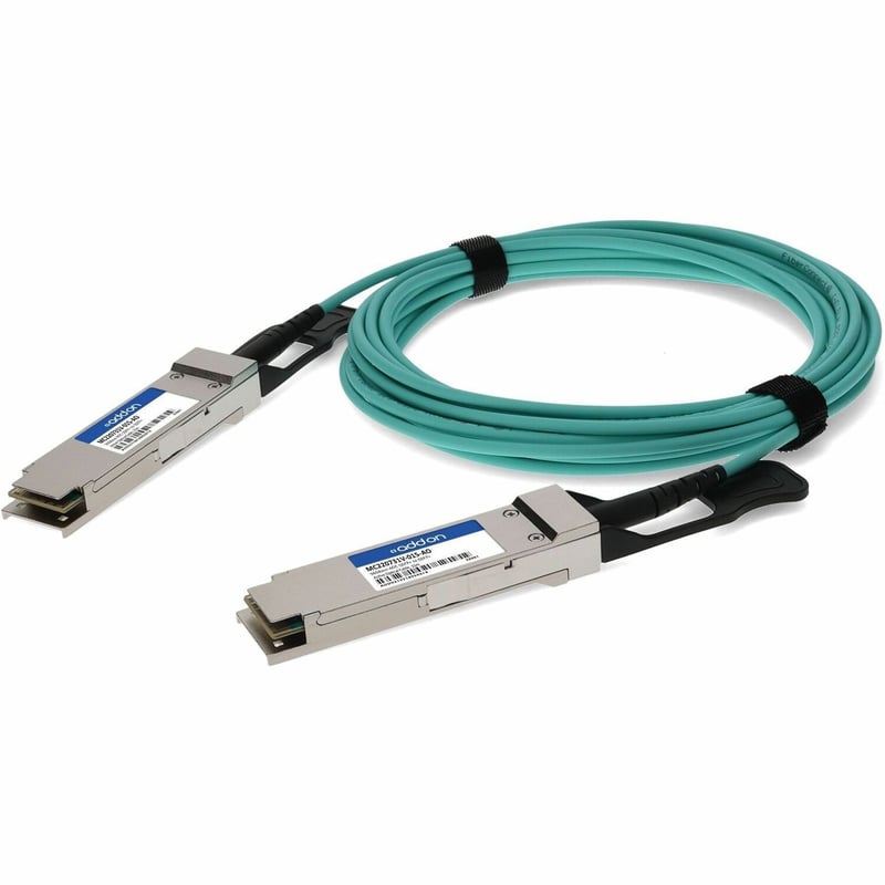 AddOn Mellanox® MC220731V-015 Compatible TAA Compliant 56GBase-AOC QSFP+ Active Optical Cable (850nm, MMF, 15m) - Thumbnail 1