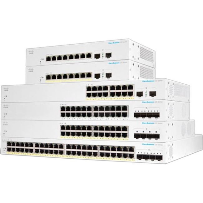 CBS220 SMART 16-PORT GE, POE, 2X1G SFP