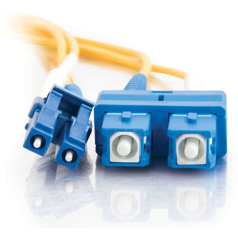 C2G 30m LC-SC 9/125 Duplex Single Mode OS2 Fiber Cable - Yellow - 98ft - Thumbnail 4