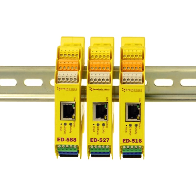 Brainboxes - Ethernet to 8 Digital Inputs and 8 Digital Outputs + RS485 Gateway - Thumbnail 2