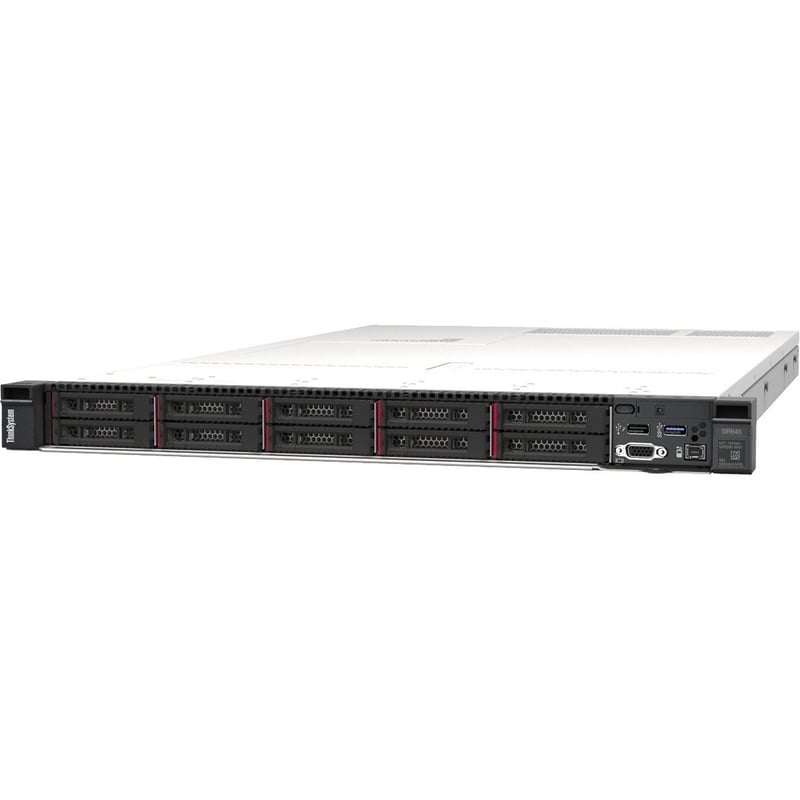 Lenovo ThinkSystem SR645 7D2X100ANA 1U Rack Server - 1 x AMD EPYC 7513 2.60 GHz - 32 GB RAM - 1.92 TB SSD - (1 x 1.92TB) SSD Configuration - 12Gb/s SAS Controller - Thumbnail 1