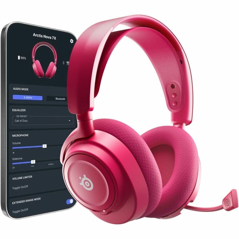 ARCTIS NOVA 7 GEN 2 MAGENTA WIRELESS GAMING HEADSET - Thumbnail 5