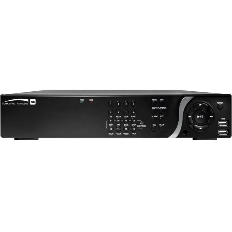 Speco 4K Plug & Play Network Video Recorder with Built-In PoE - 18 TB HDD - Thumbnail 1