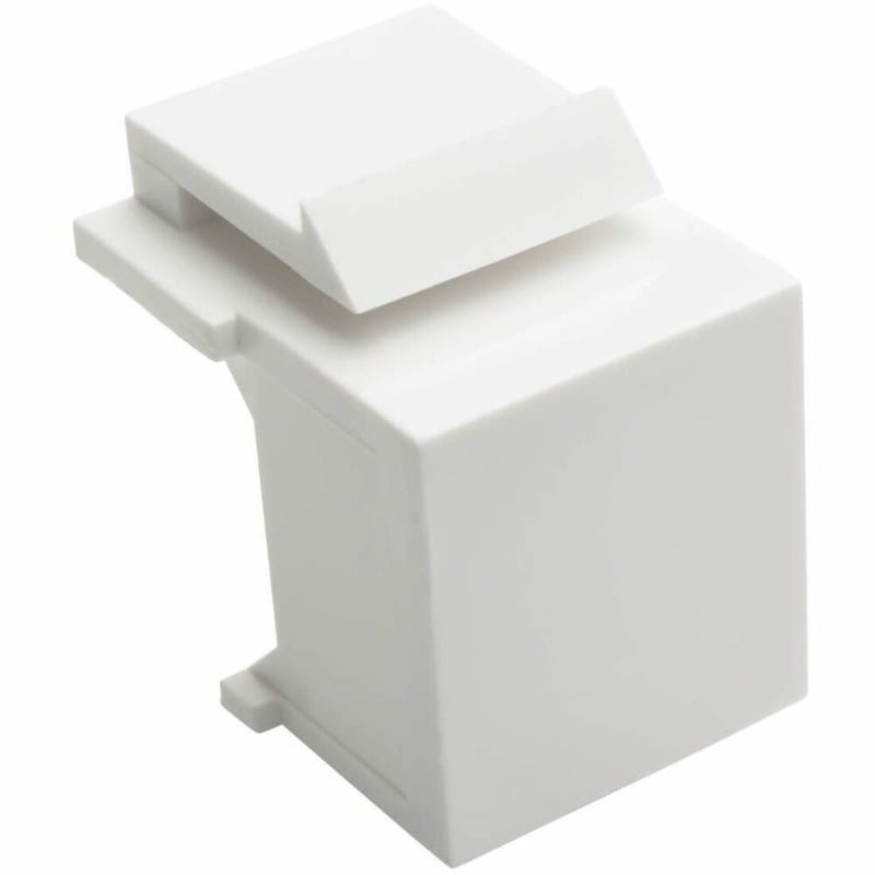 Tripp Lite by Eaton Snap In Blank Keystone Jack Insert 10 Pack White TAA 1 port - Thumbnail 1